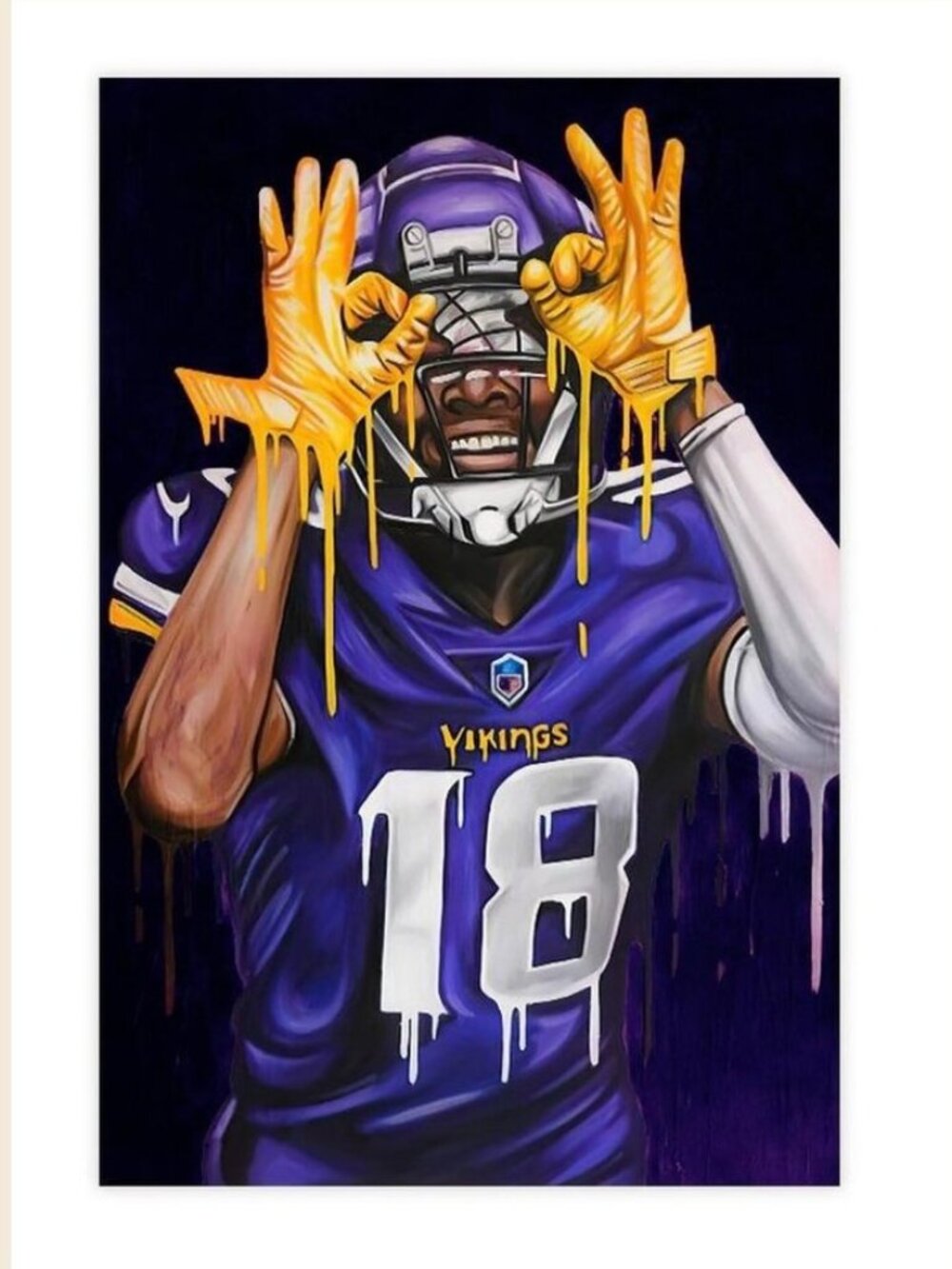 Justin Jefferson Posters Football Poster Bedroom Decor_